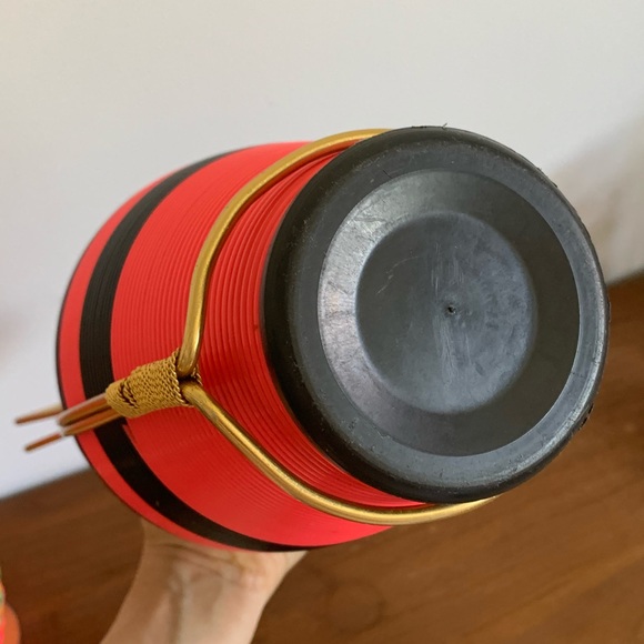 3 Vintage Viresa Plastic Woven Wicker Bottles 🌻 - Picture 7 of 10